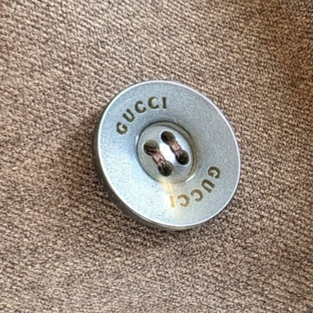 Gucci, Tom Ford Era, Double Breasted Italian Wool Tailored Blazer Jacket
